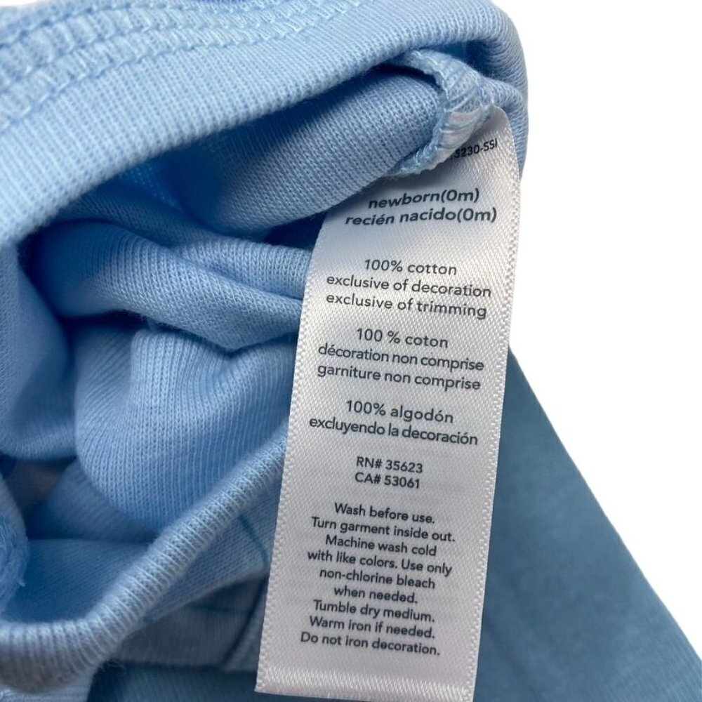 Carter's Just One You®️ Baby 2pc Carrot Pocket Set Blue Szs Newborn/9M - Picture 7 of 14